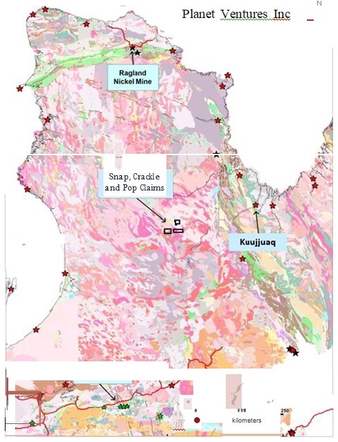 Figure 1 Location of SnapCracke and Pop Lithium ProjectsQuebecCanada